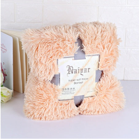 Super Soft Long Shaggy Fuzzy Fur Faux Fur Warm Elegant Cozy With Fluffy Sherpa Throw Blanket winter blankets for beds