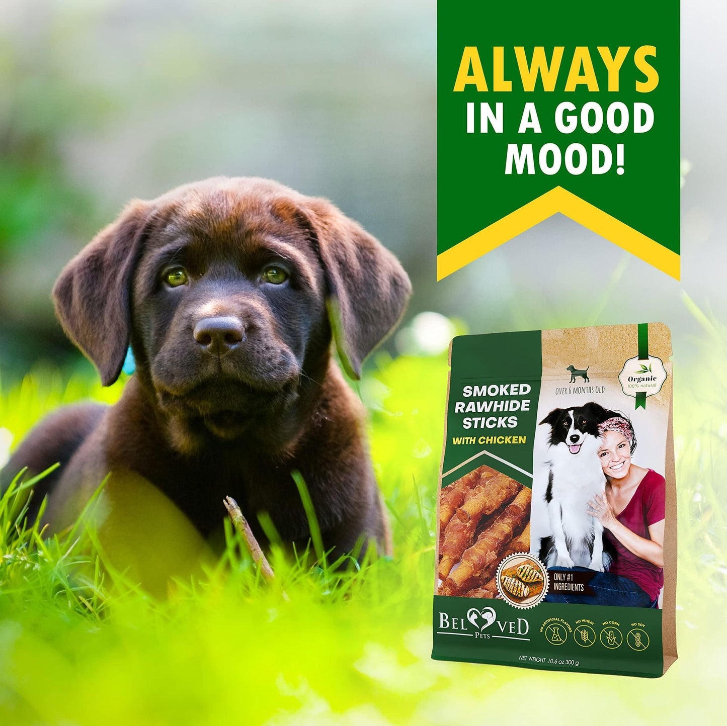 Dog Smoked Rawhide Sticks