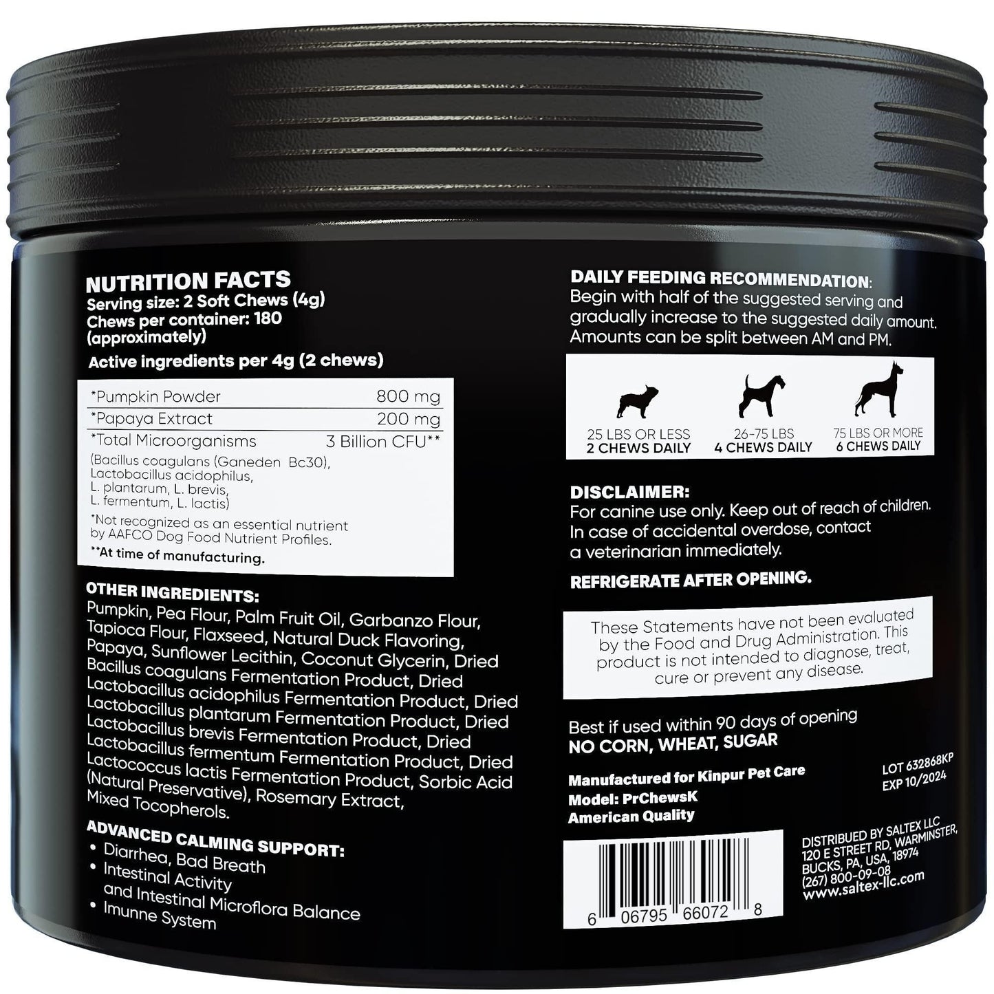 dog probiotics chews
