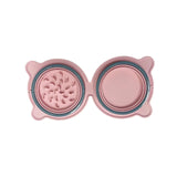 Collapsible Silicone Double Dog Bowl