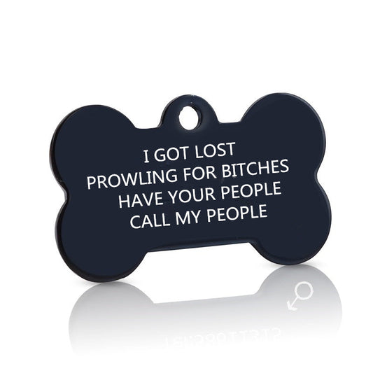 Free engraving Pet Dog
