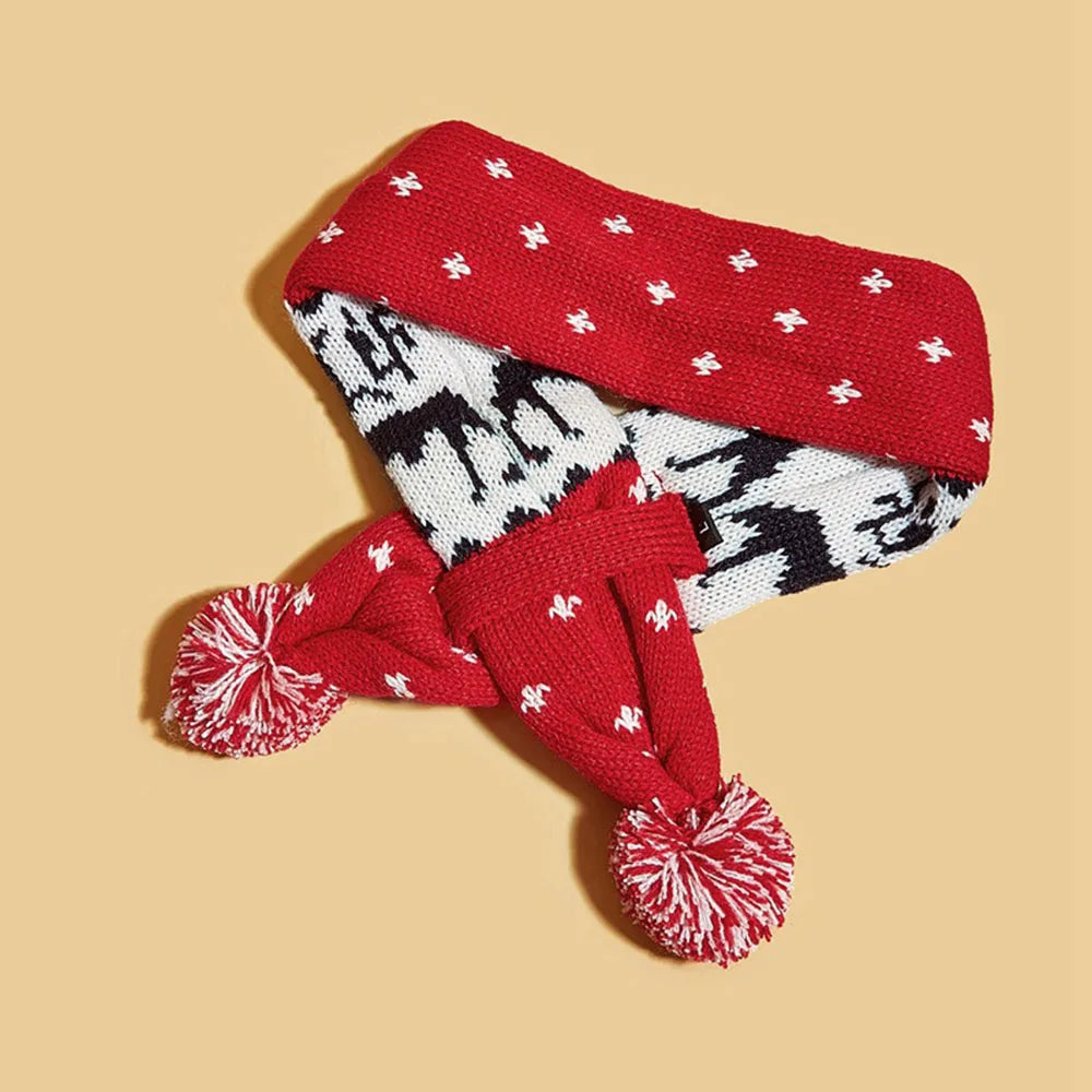 Christmas pet scarf
