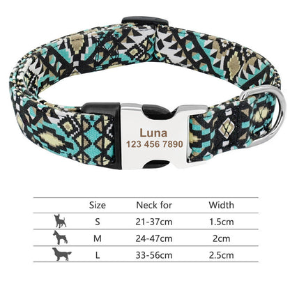 Adjustable Nylon Dog Collar