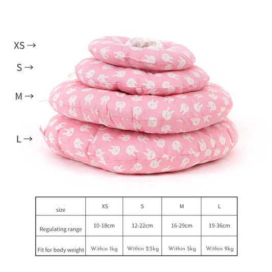 Pet Protective Collar Elizabethan Collar Adjustable Dog Cat Recovery Collar, Cute Pet Donut Collar, Soft Cone Collars For Cat Dog, Wound Healing Protective Cone After Surgery