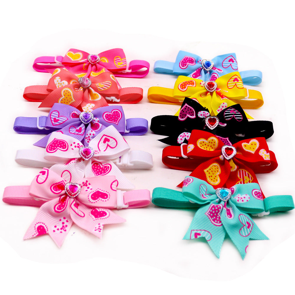 Pet Love Diamond Bow Tie
