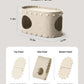 Cat House For Indoor Cats Cat Bed Cave For Multiple Scratch Resistant Peekaboo Cat Caves Foldable Cat Tunnel Enclosed Bed