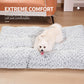 Dog Crate Bed Pad Rose Velvet Dog Beds For Small Medium Large Dogs Circle Fleece Plush Soft Pet Beds Dog Mats Sleeping Fluffy