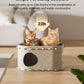 Cat House For Indoor Cats Cat Bed Cave For Multiple Scratch Resistant Peekaboo Cat Caves Foldable Cat Tunnel Enclosed Bed