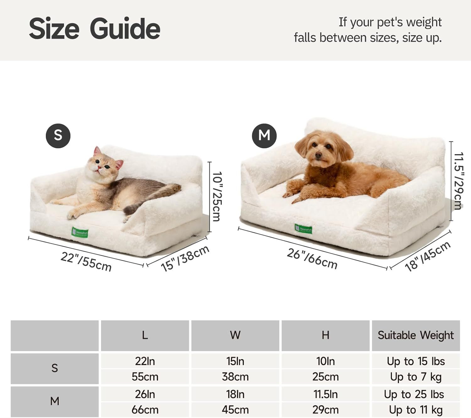 MEWOOFUN Cat Sofa Bed