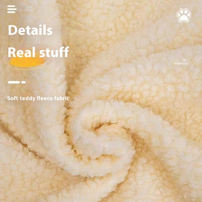 Plush L-shaped Cat Hammock