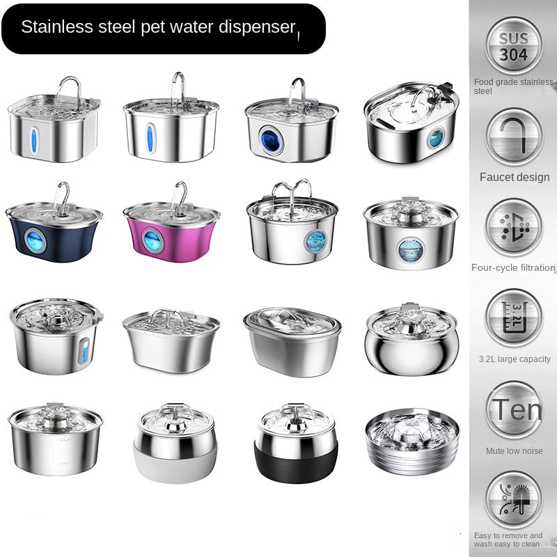 Stainless Steel Pet Water Dispenser