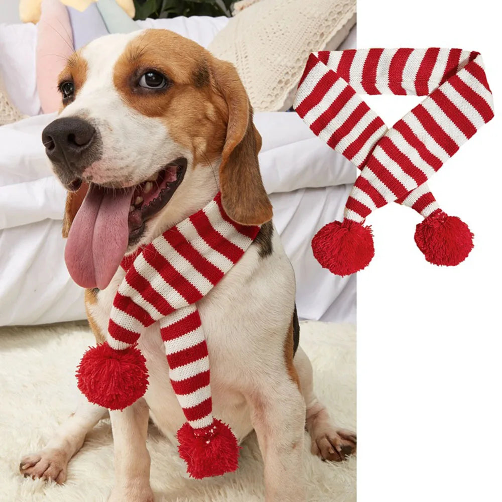 Christmas pet scarf