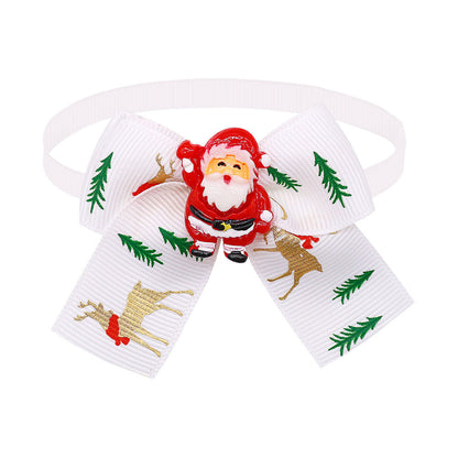 Christmas Doll Pet Dog Cat Bow Tie