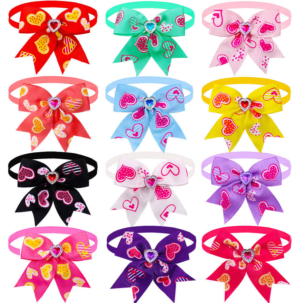 Pet Love Diamond Bow Tie