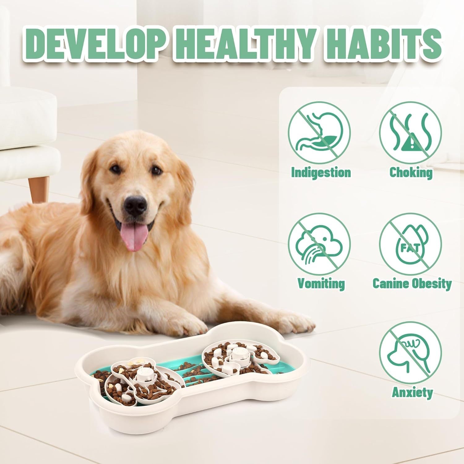 Slow Feeder Dog Bowls