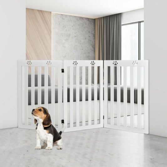 36 Inch Folding Wooden Pet Gate