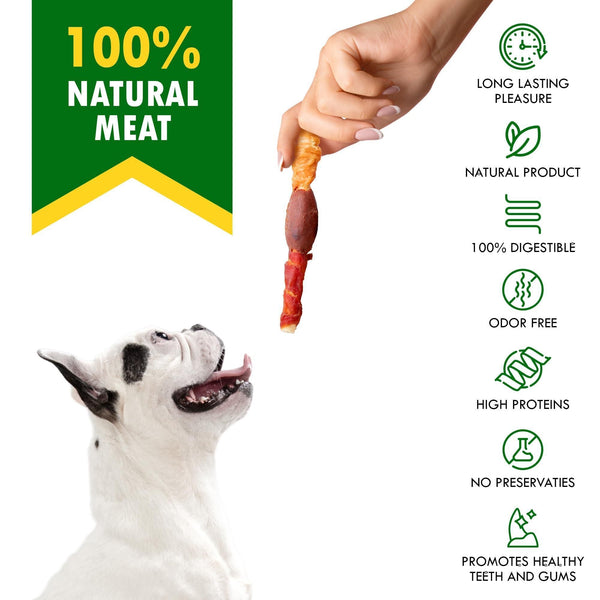 Triple Delight Dog Chews |Three-Meat Rawhide Treats |Triple Flavor Dog Sticks |Natural Trio Chews for Dogs |Triple Treat Rawhide Chews |Meaty Trio Dog Chews |Triple Protein Dog Treats |Three-Flavored Chew Sticks |Ultimate Triple Meat Dog Chews |Triple Bliss Dog Chews