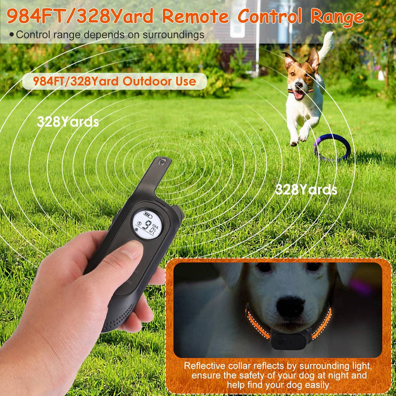 | 984FT Dog Trainer | Long-Range Dog Collar | 3-Mode Dog Collar | Rechargeable Dog Trainer |
Waterproof Dog Collar | Pet Training Collar | Dog Obedience Collar | Remote Dog E-Collar |
Shock & Vibration Collar | Safety Lock Dog Collar |