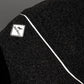 Water-repellent softshell dog jacket with reflective elements.