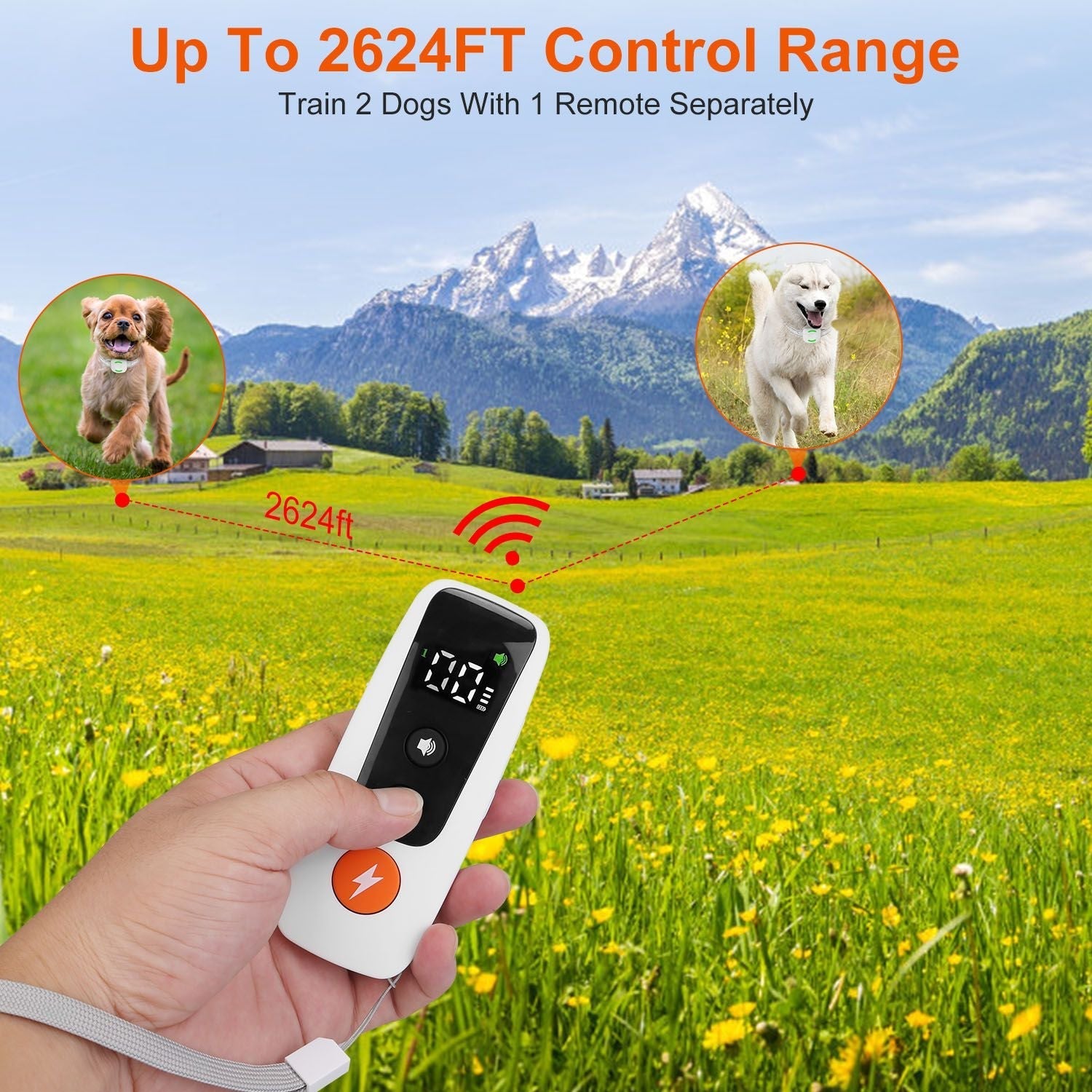 Electric Remote Training Collar| Remote Dog Collar | Electric Dog Trainer | Dog Training Collar | Wireless Dog Collar |Pet Training Collar | Rechargeable Dog Collar | Dog Obedience Collar | Shock Dog Collar |Long-Range Dog Collar | Waterproof Dog Trainer |
