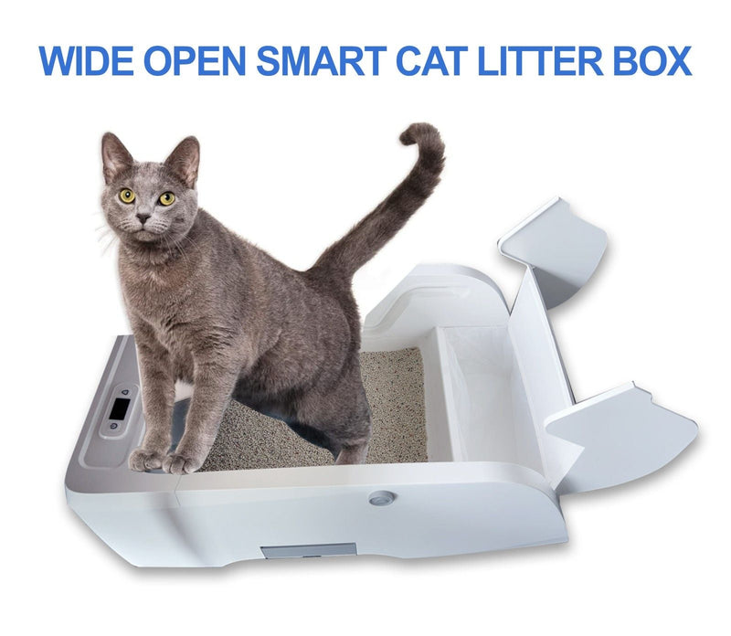 Smart Cat Litter Box Cat Litter Box Wide Opening