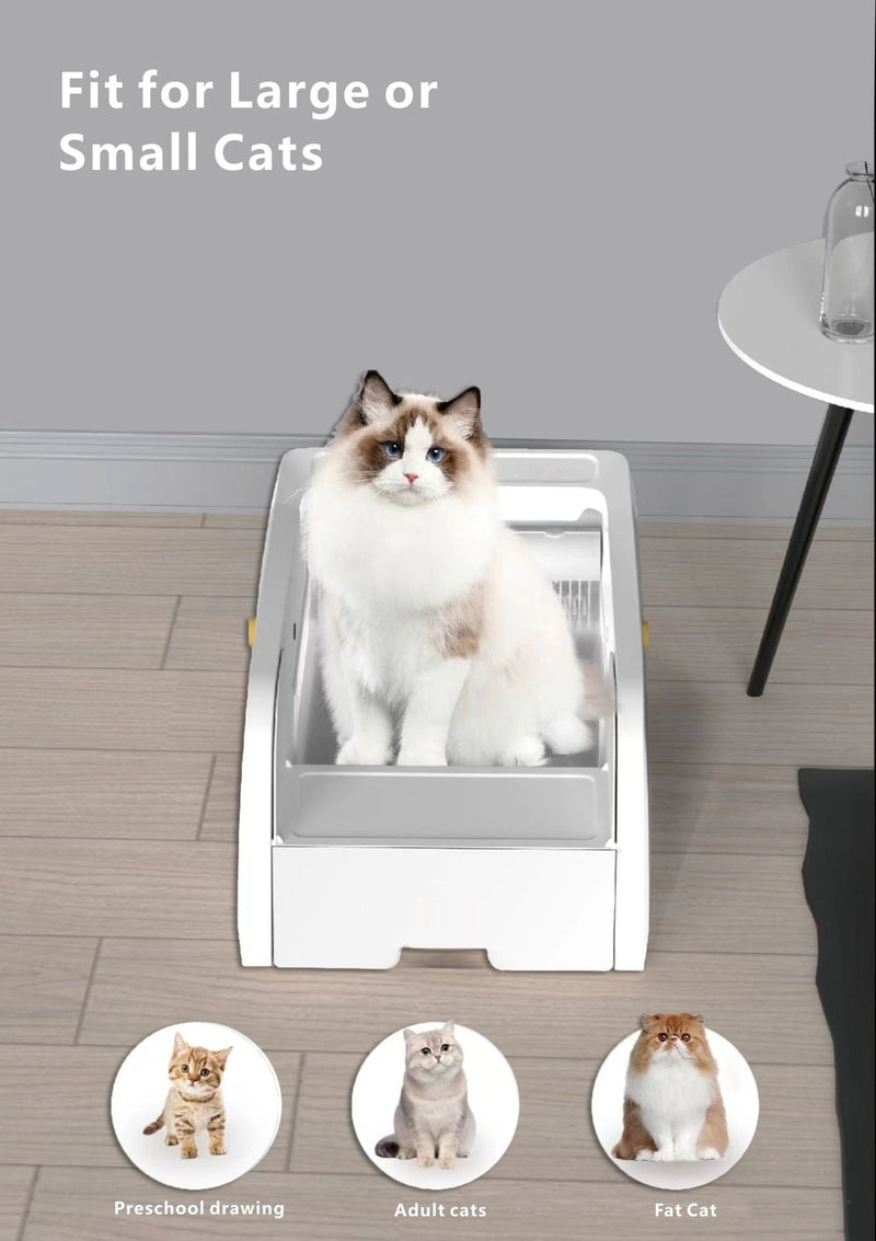 Smart Cat Litter Box Cat Litter Box Wide Opening