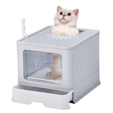 Large Enclosed Cat Litter Box