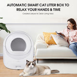 Automatic Cat Litter Box for Multiple Cats, 5G/2.4G WiFi, Double Odor Removal