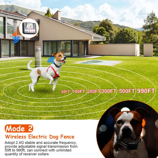 374621091 990FT Range Dog Wireless Fence