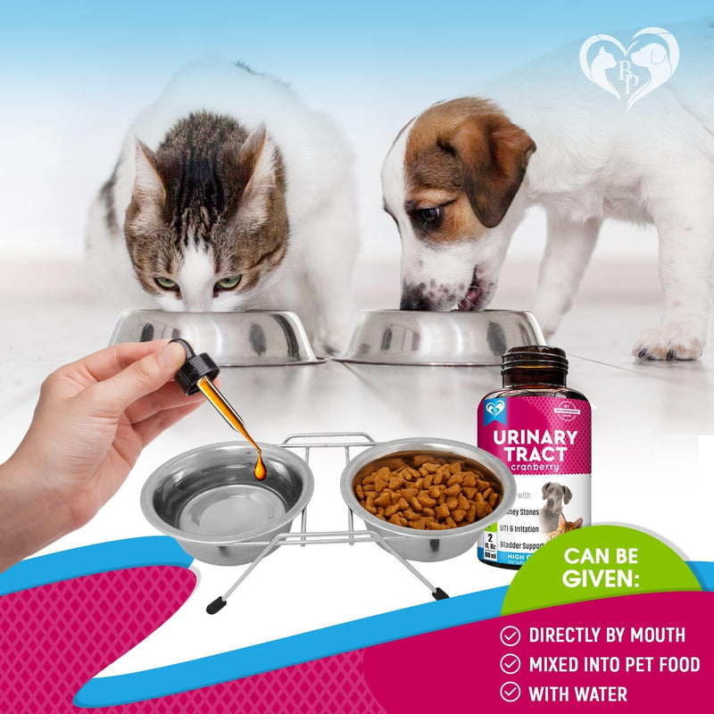 Pet UTI Relief Drops |Cranberry Bladder Support for Pets |Urinary Care Drops for Cats & Dogs
 |idney & Bladder Health Formula |Natural UTI Support for Pets|Pet Urinary Tract Wellness Drops|Cranberry UTI Care for Cats & Dogs |Renal & Bladder Support Supplement |UTI Ease Liquid Supplement |Urinary Health Drops for Pets