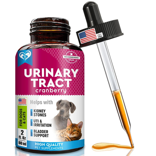 Pet UTI Relief Drops |Cranberry Bladder Support for Pets |Urinary Care Drops for Cats & Dogs
 |idney & Bladder Health Formula |Natural UTI Support for Pets|Pet Urinary Tract Wellness Drops|Cranberry UTI Care for Cats & Dogs |Renal & Bladder Support Supplement |UTI Ease Liquid Supplement |Urinary Health Drops for Pets