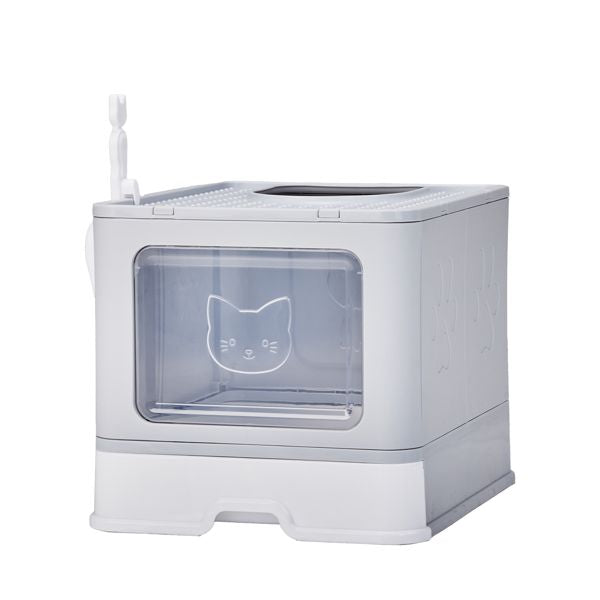 Large Enclosed Cat Litter Box