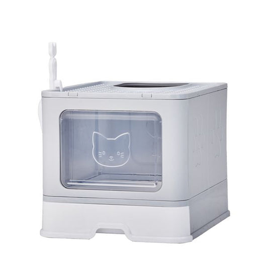 Large Enclosed Cat Litter Box