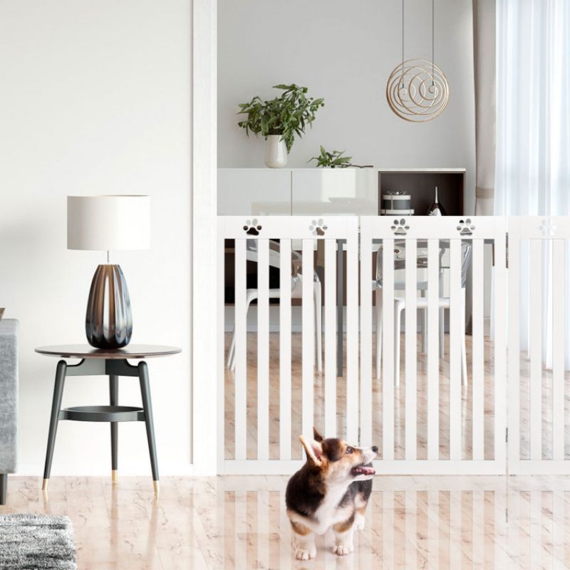 36 Inch Folding Wooden Pet Gate