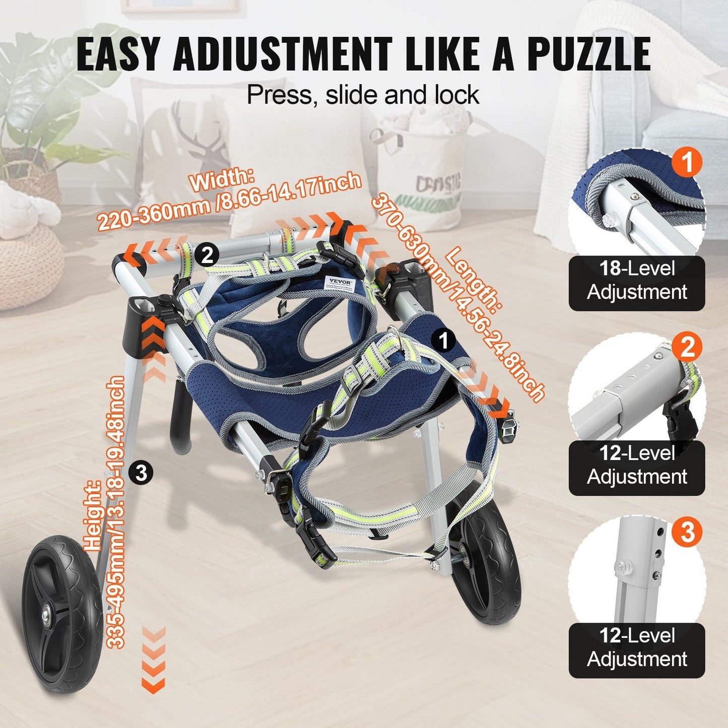 Dog Wheelchair for Back Legs