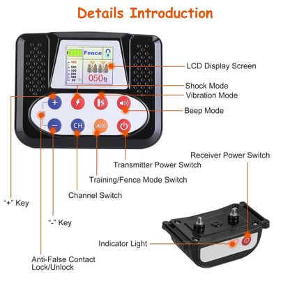 374621131 990FT Range Dog Wireless Fence