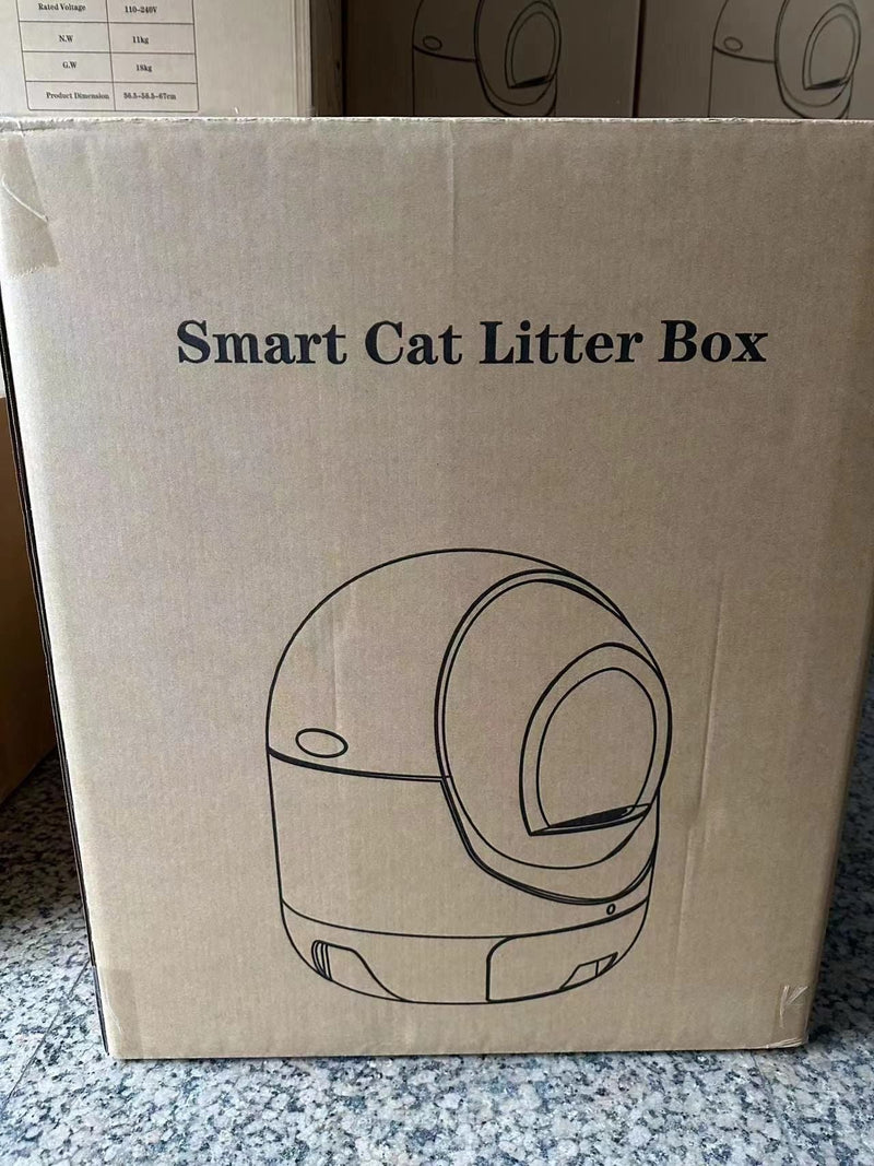 Automatic Cat Litter Box for Multiple Cats, 5G/2.4G WiFi, Double Odor Removal