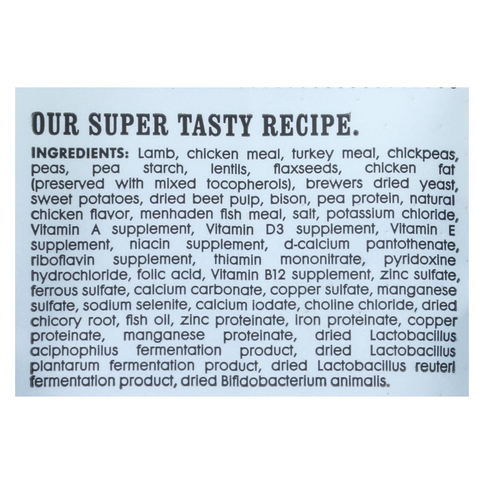 I and Love and You dog kibble lamb and bison 4 lb bags case of 4