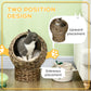Natural Braided Elevated Cat Bed
