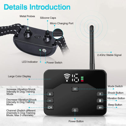 Wireless Electric Dog Fence| Wireless Dog Fence & Collar | 2-in-1 Dog Fence Trainer | Dog Training & Fence Collar |Pet Boundary & Training Collar | Electric Dog Fence System | Wireless Pet Training Collar |Dual-Mode Dog Trainer | Dog Fence & Trainer Combo | 2-in-1 Pet Trainer Collar |Dog Boundary Collar |