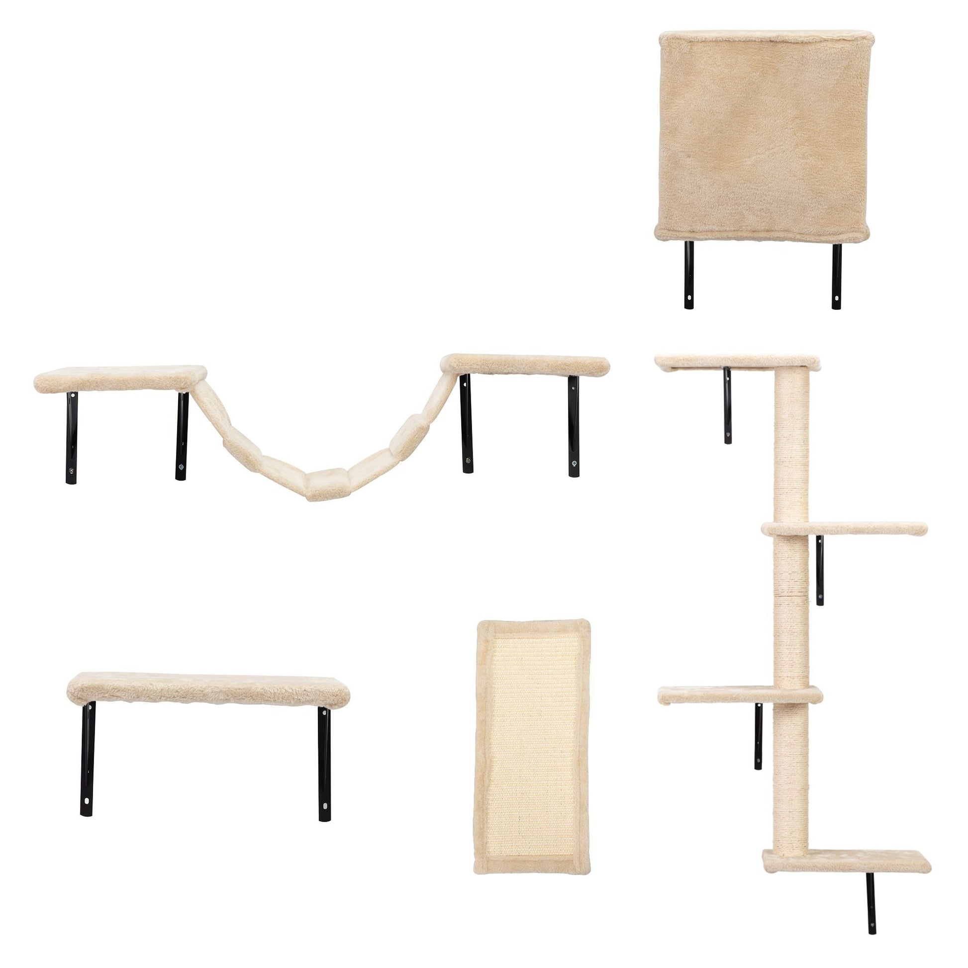 wall mounted cat shelves