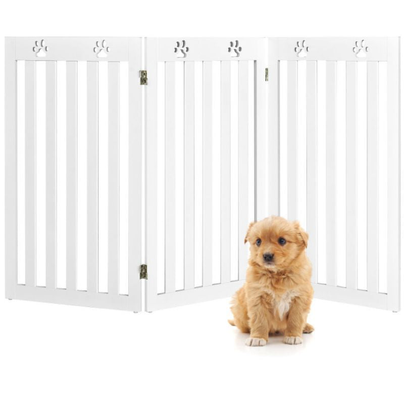 36 Inch Folding Wooden Pet Gate
