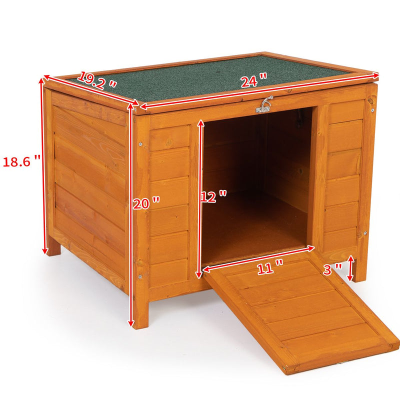 Wooden Small Animal Hutch |Raised Bunny Habitat |Multi-Level Rabbit Cage |Wooden Pet House |with Ladder |Small Animal Cottage Hutch |Brown Wooden Bunny Enclosure |Tiered Rabbit Hutch with Ramp |Elevated Cat & Rabbit House |Small Pet Habitat with Ladder |Rustic Wood Bunny Shelter