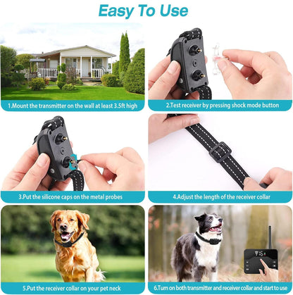 Wireless Electric Dog Fence| Wireless Dog Fence & Collar | 2-in-1 Dog Fence Trainer | Dog Training & Fence Collar |Pet Boundary & Training Collar | Electric Dog Fence System | Wireless Pet Training Collar |Dual-Mode Dog Trainer | Dog Fence & Trainer Combo | 2-in-1 Pet Trainer Collar |Dog Boundary Collar |