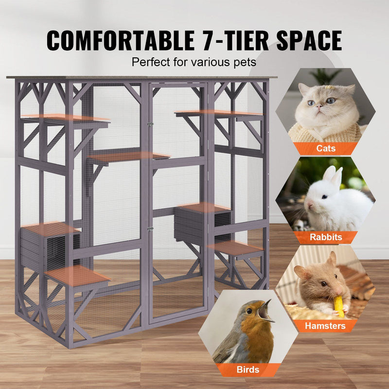 | VEVOR 7-Tier Catio | VEVOR Cat Enclosure | VEVOR Multi-Level Cat House |
VEVOR Outdoor Catio | VEVOR Cat Habitat | VEVOR 7-Tier Cat Condo | VEVOR Large Cat House |
VEVOR Outdoor Cat Shelter | VEVOR Cat Playhouse | VEVOR Cat Sanctuary |