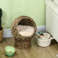 Natural Braided Elevated Cat Bed
