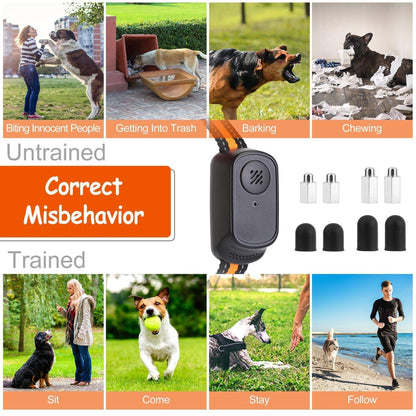 984FT Dog Training Collar| 984FT Dog Trainer | Long-Range Dog Collar | 3-Mode Dog Collar | Rechargeable Dog Trainer |Waterproof Dog Collar | Pet Training Collar | Dog Obedience Collar | Remote Dog E-Collar |Shock & Vibration Collar | Safety Lock Dog Collar |