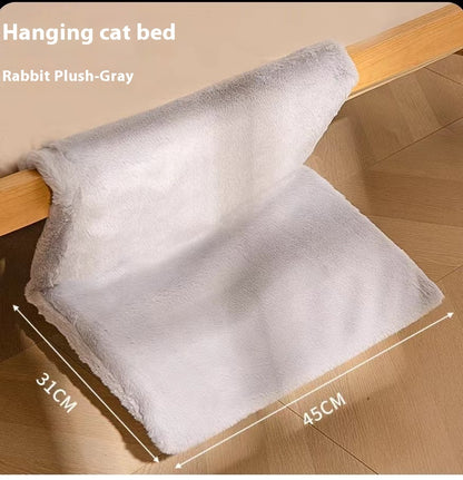Plush L-shaped Cat Hammock