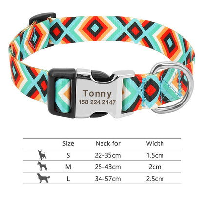 Adjustable Nylon Dog Collar