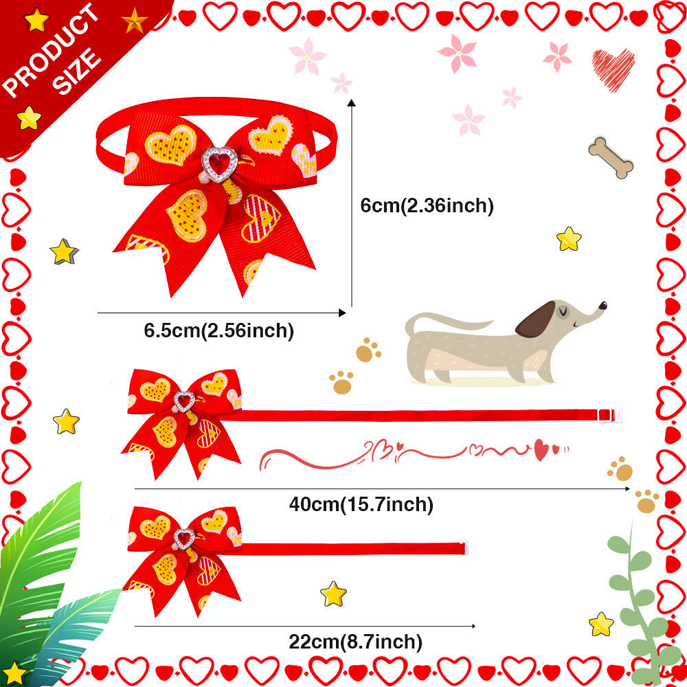 Pet Love Diamond Bow Tie